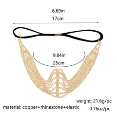 Rhinestone Head Chain Bridal Headband Crystal Hair Band Wedding Headpiece