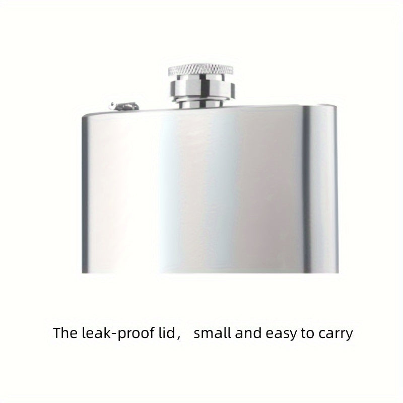 Stainless Steel Wine Jug Curved Leather Water Bottle for Camping