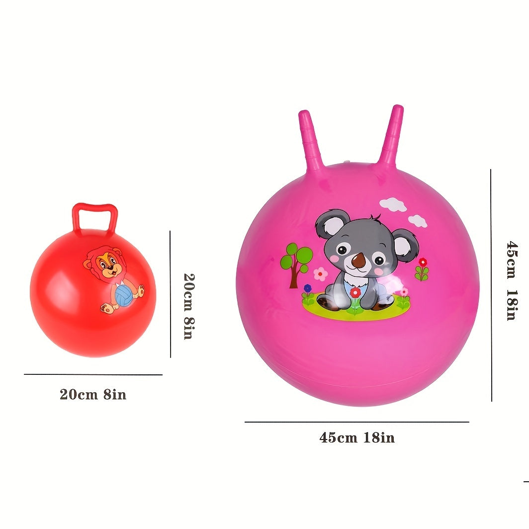 Bouncy Ball Sports Bouncy Ball With Handle Ages 2 6 18 Inch