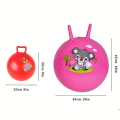 Bouncy Ball Sports Bouncy Ball With Handle Ages 2 6 18 Inch