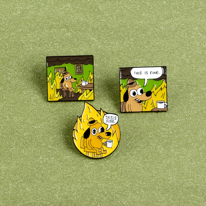 Creative Cartoon Dog Alloy Brooch
