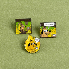 Creative Cartoon Dog Alloy Brooch