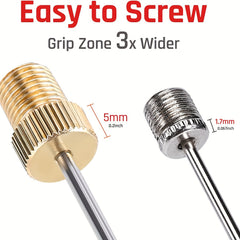 8pcs Brass Ball Pump Needles Heavy Duty Air Pump Needles For Balls