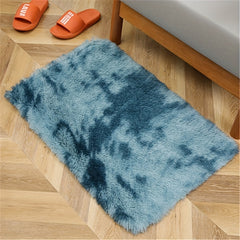Soft Plush Tie Dyed Shaggy Area Rug