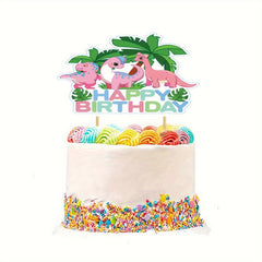 25pcs Dinosaur Cake Insert Party Supplies