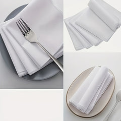 12 Pack Square Handkerchiefs 17 Inch Soft Breathable Polyester Woven