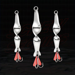 Metal Rotating Sequins Lure Jigbaits Spinner Fishing Bait With Three Hook