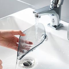 Leaf Shape Soap Dish Holder with Self Draining Container