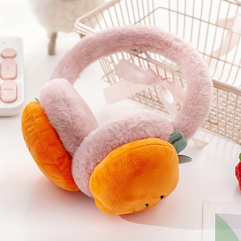 Fruit Earmuffs Warm Plush Suitable For Outdoor - Christmas Halloween