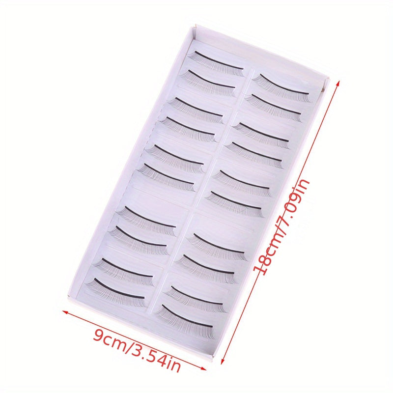 10 Pairs Beginner Eyelash Extensions Practice Lashes 6mm and 8mm Sizes