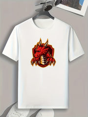 Monster Print Men's Graphic Tshirt for Summer