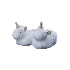 Unicorn Soft Plush Cozy House Slippers for Baby Girls