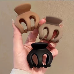 Small Octopus Hair Claw Ponytail Holder Solid Nonslip Hair Accessories