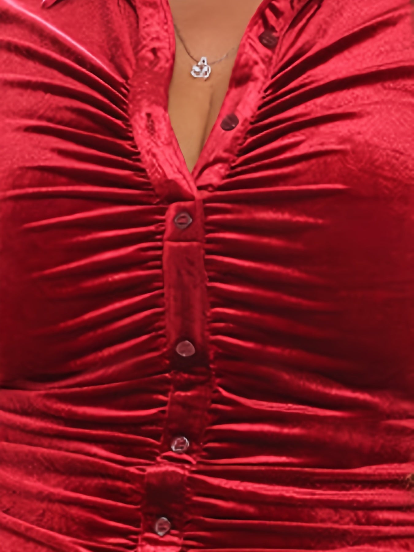  Velvet Solid Long Sleeve Bodycon Prom Dress