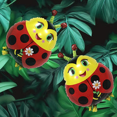 2pcs Cartoon Ladybug Aluminum Film Balloon Party Decoration