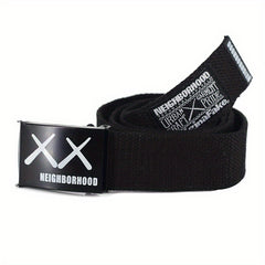 Men's XX Canvas Leather Belt, 3 1/5-inch - Can Be Tied for 20 Years