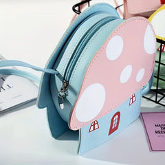 Kids Mushroom Backpack Coin Purse Bag
