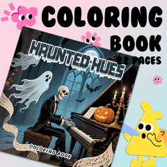 Deluxe Gothic Halloween Adult Coloring Book 22 Pages 20x20cm