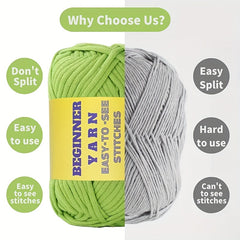 Chunky Thick Bulky Beginners Crochet Yarn 76oz - Soft Skin Friendly Yarn