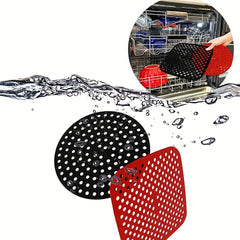 Silicone Air Fryer Liner 18x18 Non-Stick Baking Mat Cake Grilled Saucer