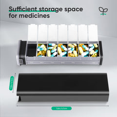 Aluminum 7-Day Travel Pill Box