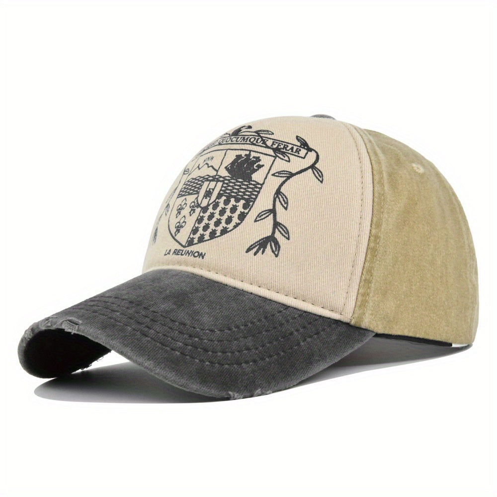 Graffiti Print Block Baseball Cap Unisex