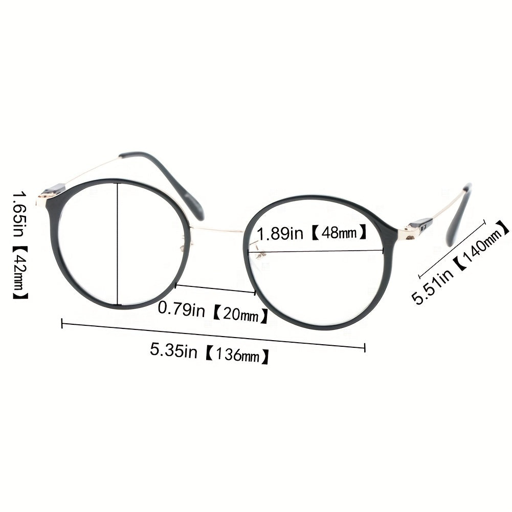 SOOLALA Vintage Inspired Round Reading Glasses For Men