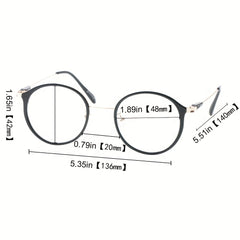 SOOLALA Vintage Inspired Round Reading Glasses For Men