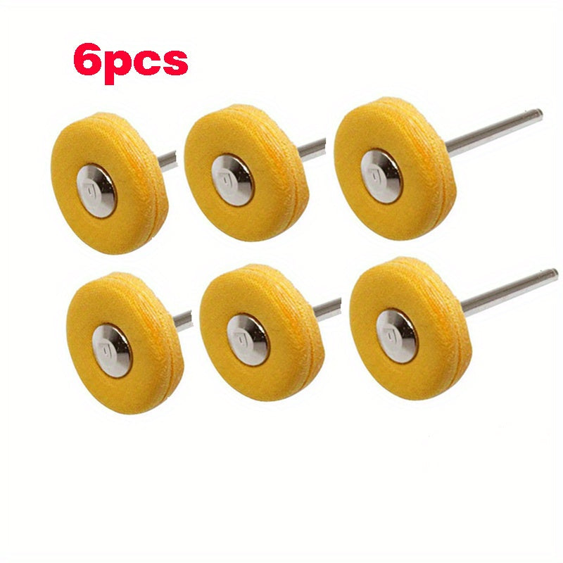 20pcs Buffing Wheel 1 8 Inch Cloth Polishing Wheel For Rotary Tools Yellow