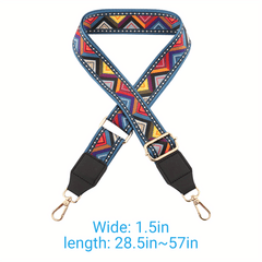 Vintage Pattern Wide Bag Strap Adjustable Strap For Shoulder Bag
