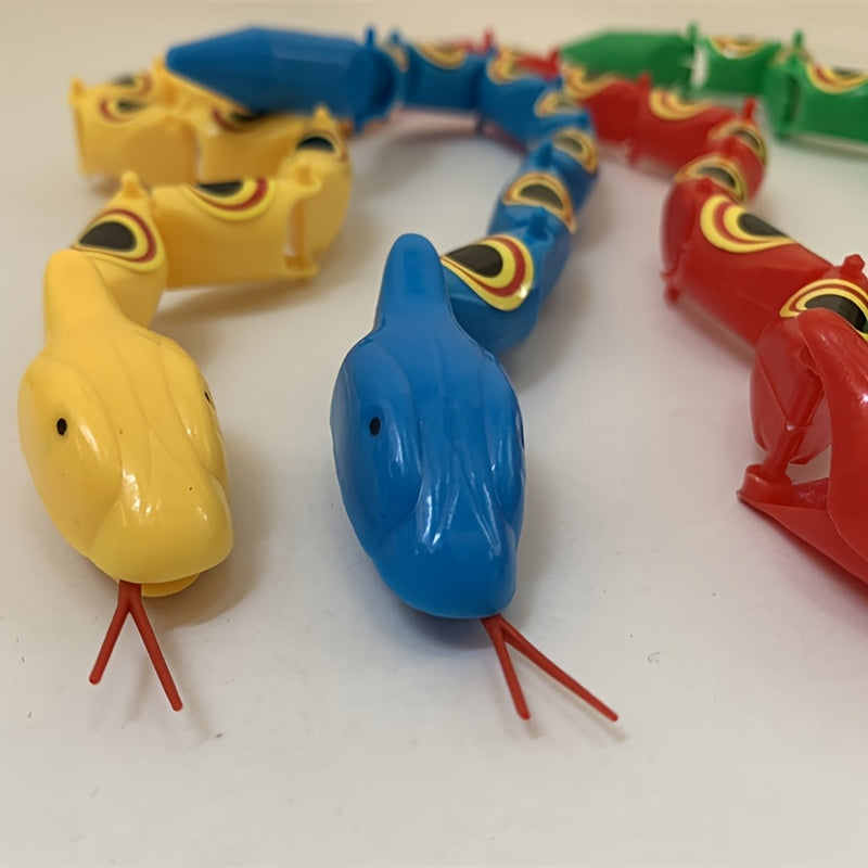 Retro Jointed Twister Toy Plastic Snake Novelty Gag Gift