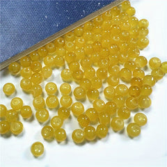 50PCS 0.32inch Natural Stone Glass Round Bead Spacer Beads