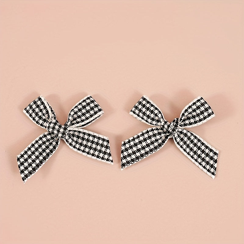 20pcs Mini Plaid Bows For Crafts Wedding Bow DIY