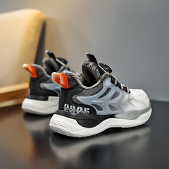 Rotating Buckle Warm Plush Lining Boys' Basketball Shoes