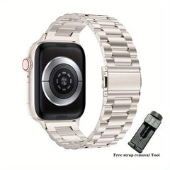 Stainless Steel Smart Watch Belt Safety Buckle + Tools