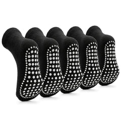 5 Pairs Non Slip Toddler Mid Tube Athletic Indoor Socks