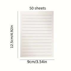 50 Sheets Sticky Notes Student Tearable Note Paper