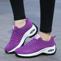 Women's Textured Athletic Running Shoes Air Cushion Lightweight Footwear