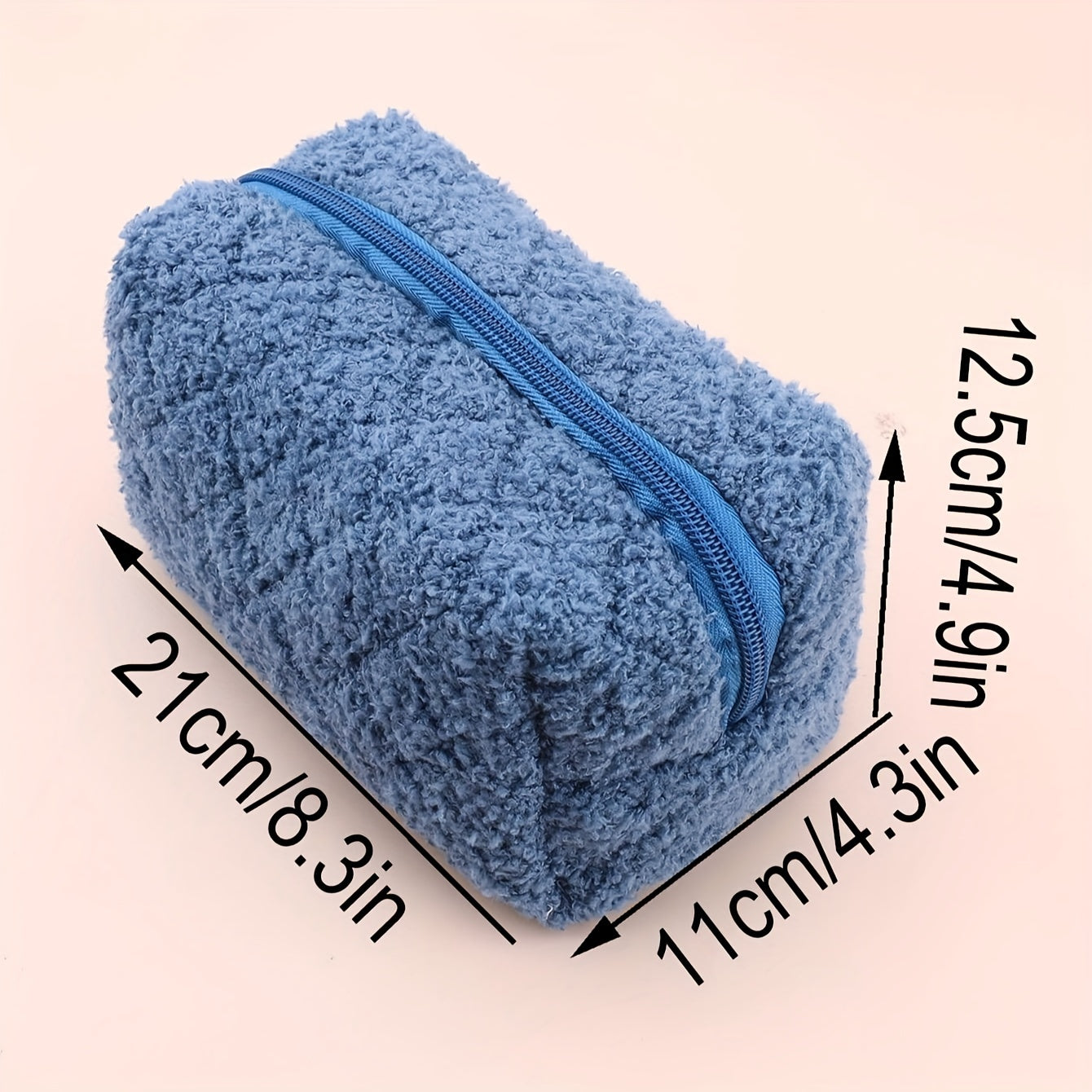 Plush Pencil Case Large Capacity Office Supplies Women's Travel Toiletry Bag