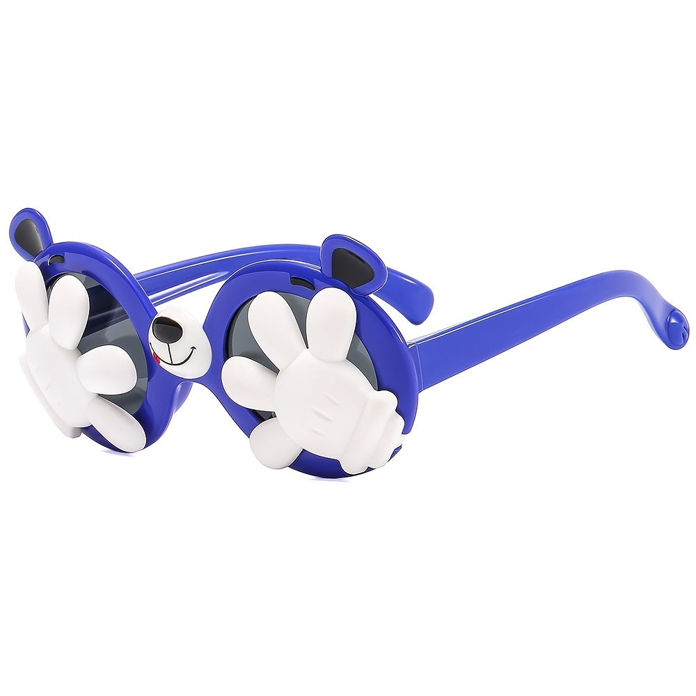 Girls Cute Cartoon Sunglasses Soft Silicone Polarized Decorative Glasses