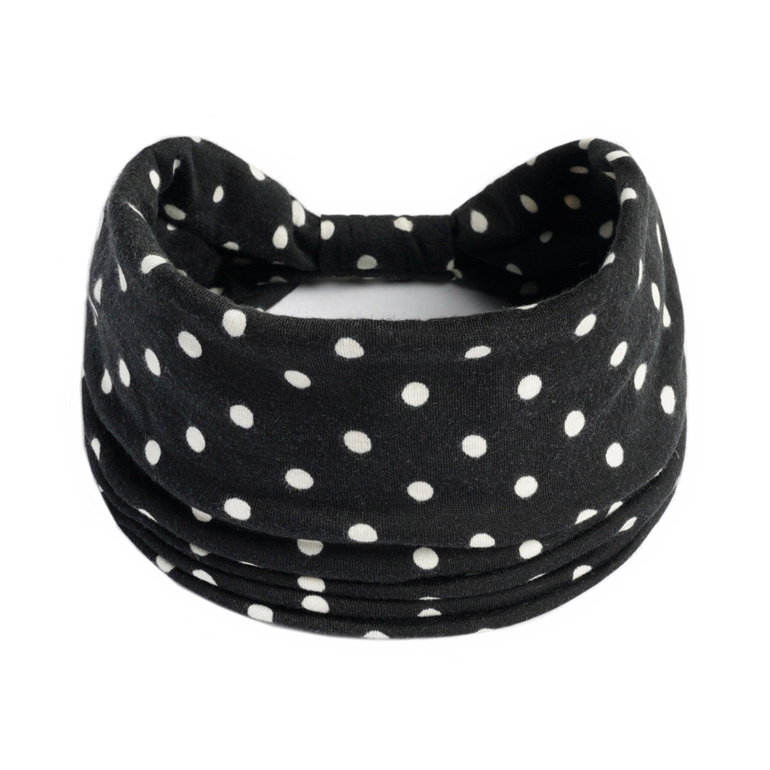 Polka Dot Knotted Headband Hairband Boho Sports Yoga Headscarf