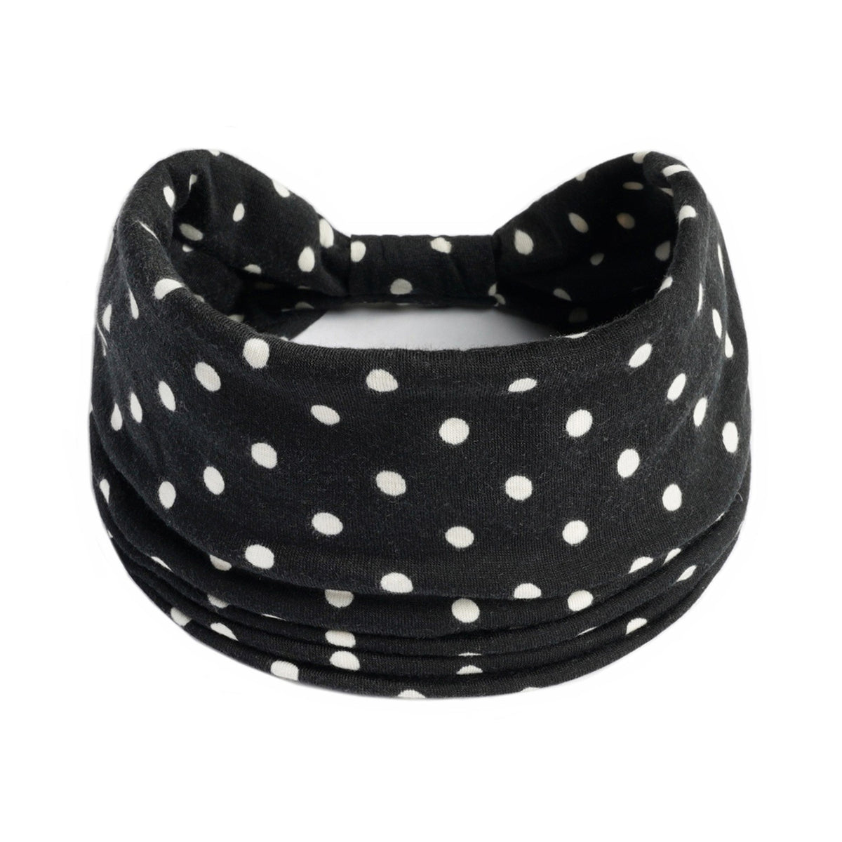 Polka Dot Knotted Headband Hairband Boho Sports Yoga Headscarf
