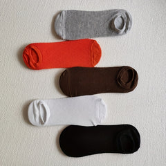 5 Pairs Argyle Textured Low Cut Ankle Socks Women's Stockings