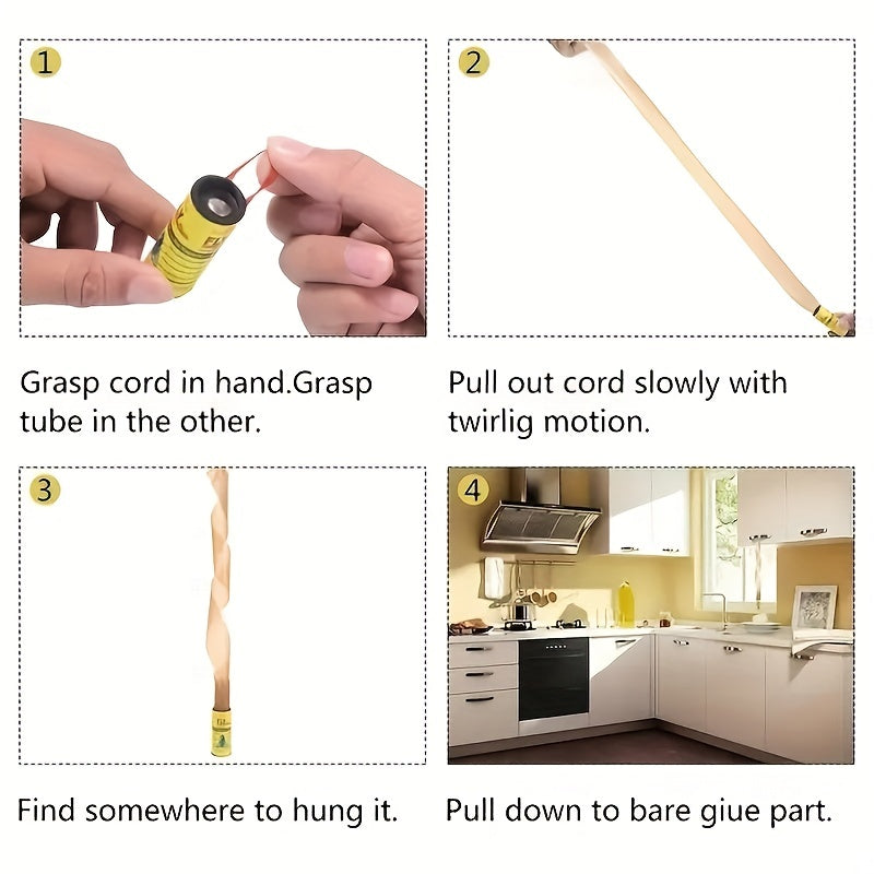 Effective Fly Trap Paper for Fruit Flies, Bugs, and Mosquitoes