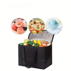 Convenient Large Capacity Non-woven Thermal Insulation Bag with Long Hand Strap