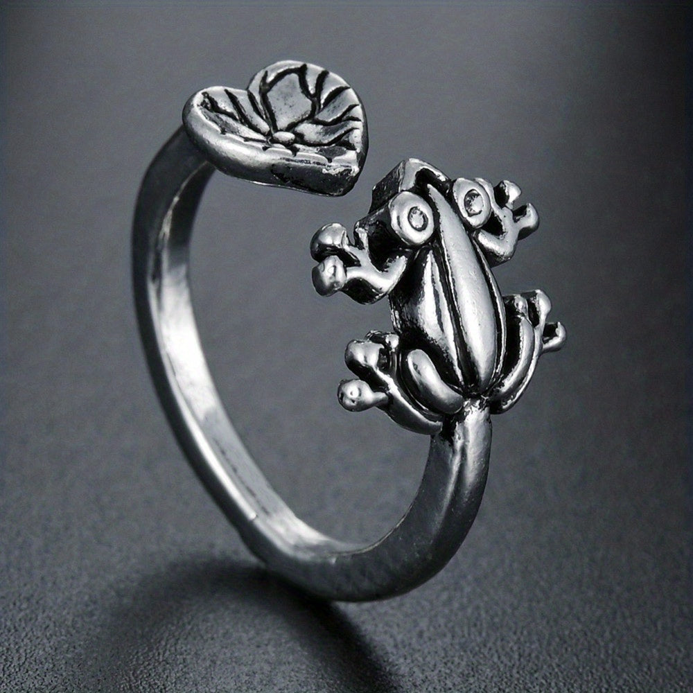 Men's Vintage Flower Snake Hug Ring Punk Metal Boho Party Jewelry