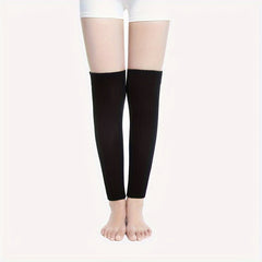 Soft Solid Leg Warmers All match Socks Women's Stockings