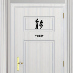 Bathroom Toilet Sticker TOILET Decoration Wall Sticker Men Women
