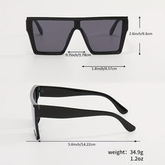 Oversized Square Frame Sunglasses UV400