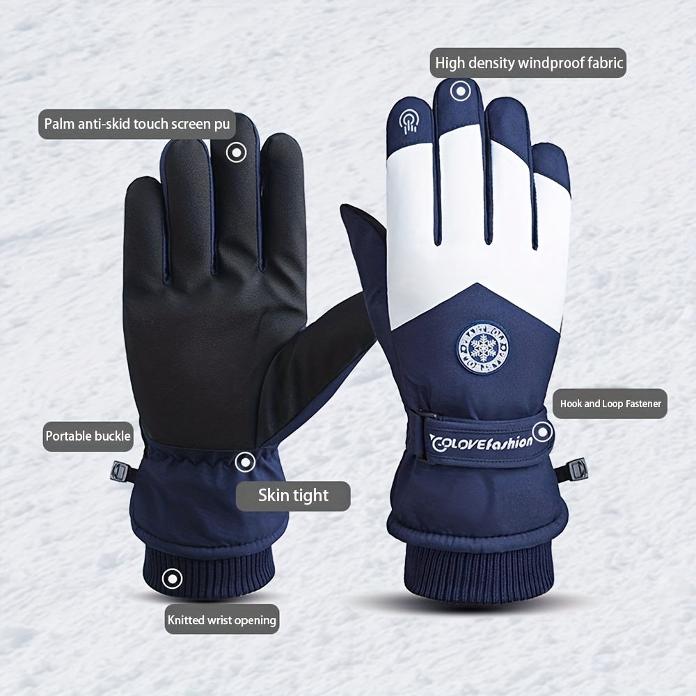 Winter Ski Gloves Touch Screen Waterproof Warm Sports Glove